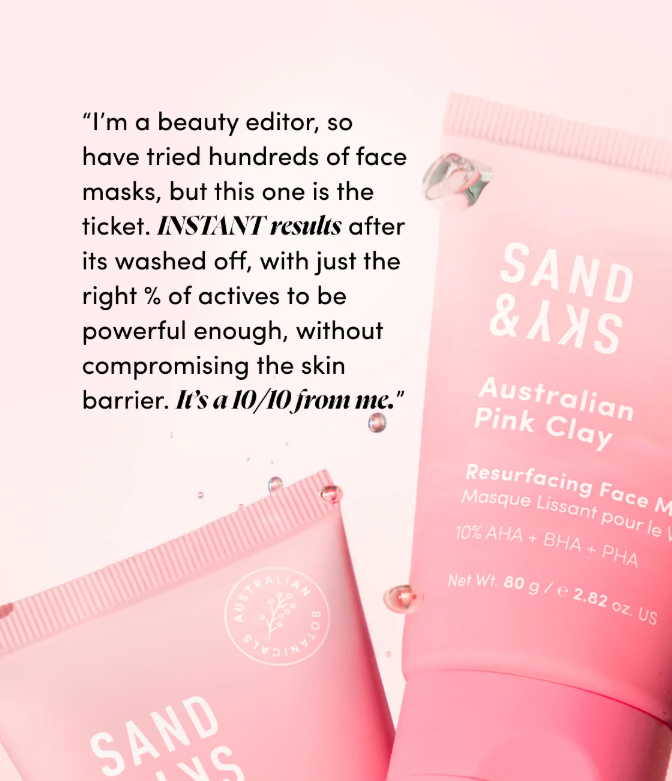 Australian Pink Clay Resurfacing Mask