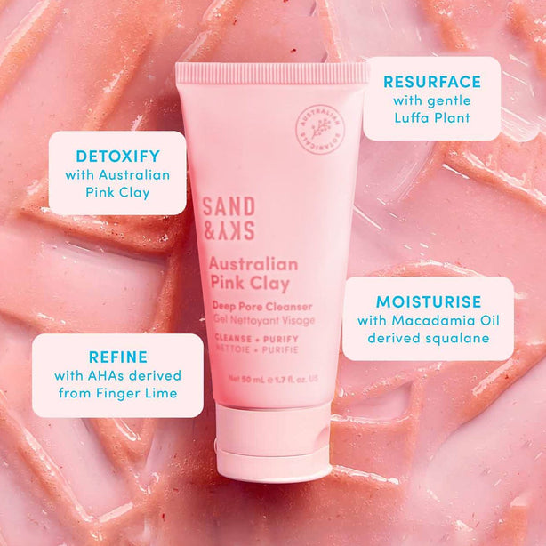 Australian Pink Clay Deep Pore Cleanser Deluxe Travel Size